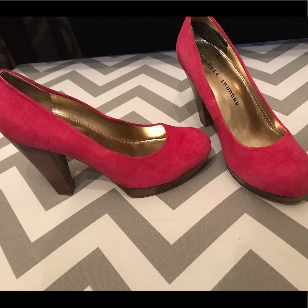 Chinese Laundry Heels- Hot Pink!